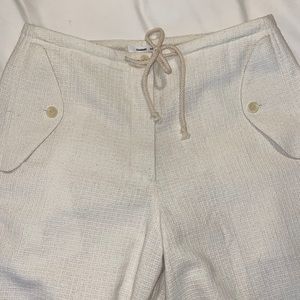 Samsoe ivory linen joggers size Medium.